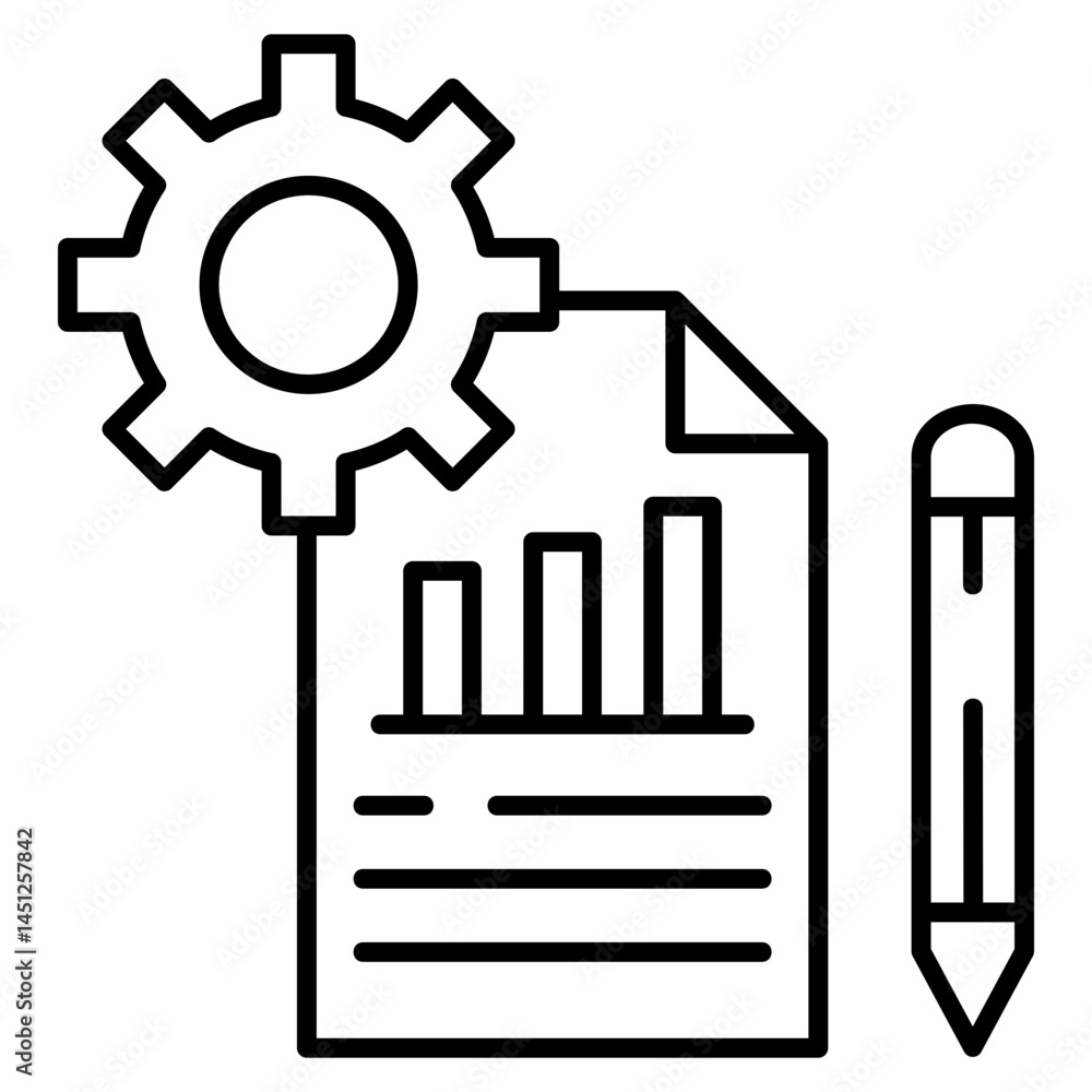 Poster implementation icon element for design