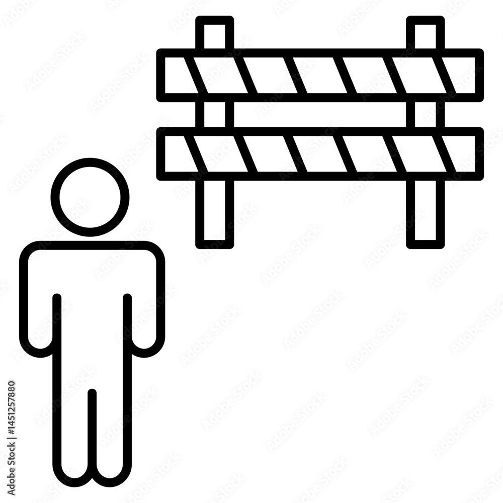 Poster gemba walk icon element for design