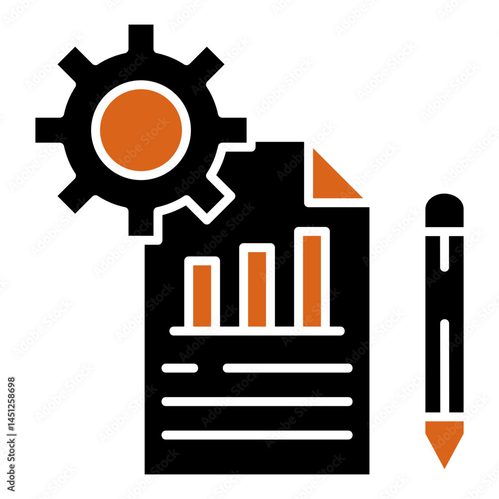 Poster implementation icon element for design