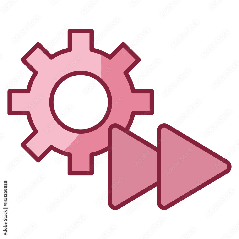 Poster continuous icon element for design