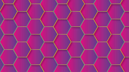  Abstract multicolor hexagon geometric honeycomb texture background. creative decorative element fabric. hexagon light creative digital concept vector surface grid .