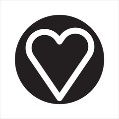 love icon,vector illustration symbolizing love. on white background