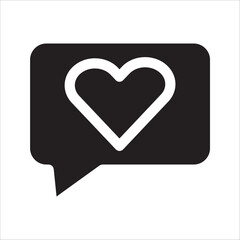 love icon,vector illustration symbolizing love. on white background