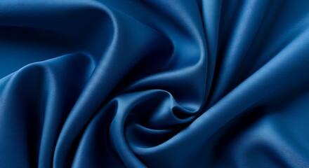 Obraz premium Cobalt Drape AI Generated