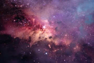 Fototapeta premium Interstellar pathways with cosmic dust and space for text