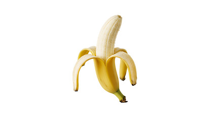 peeled banana without background png