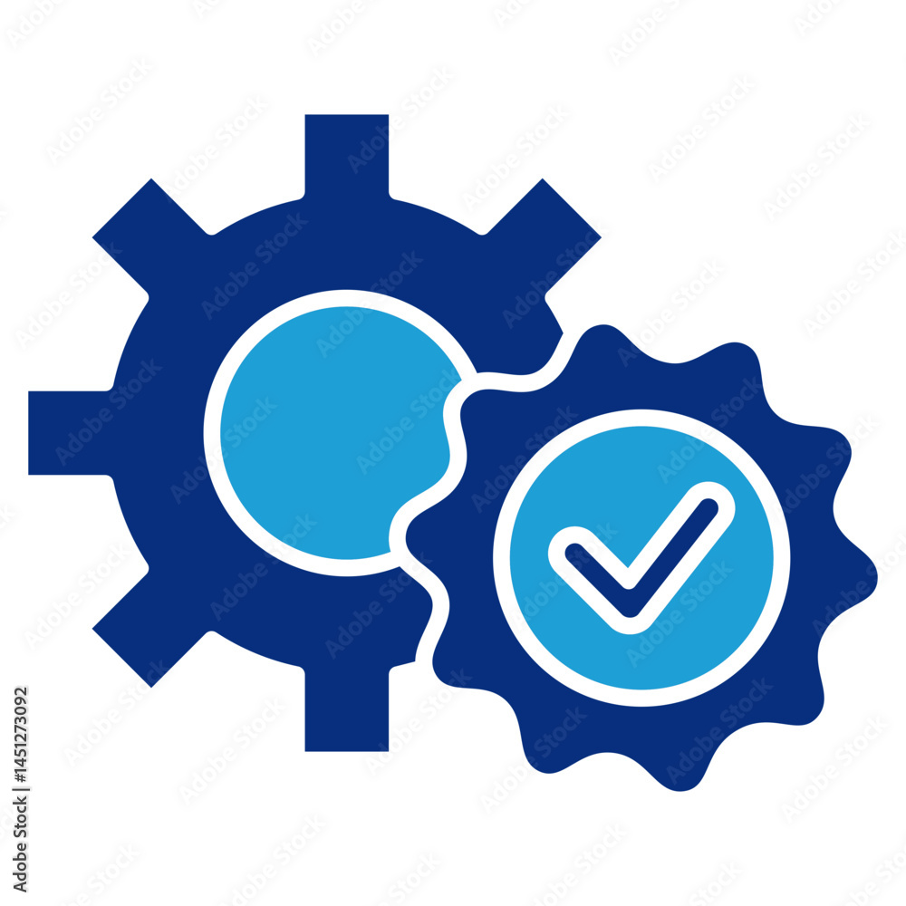 Poster check icon element for design