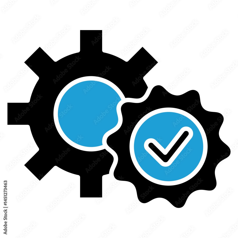Poster check icon element for design