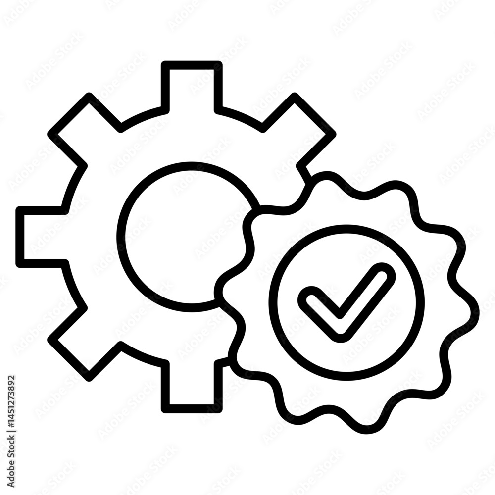 Poster check icon element for design