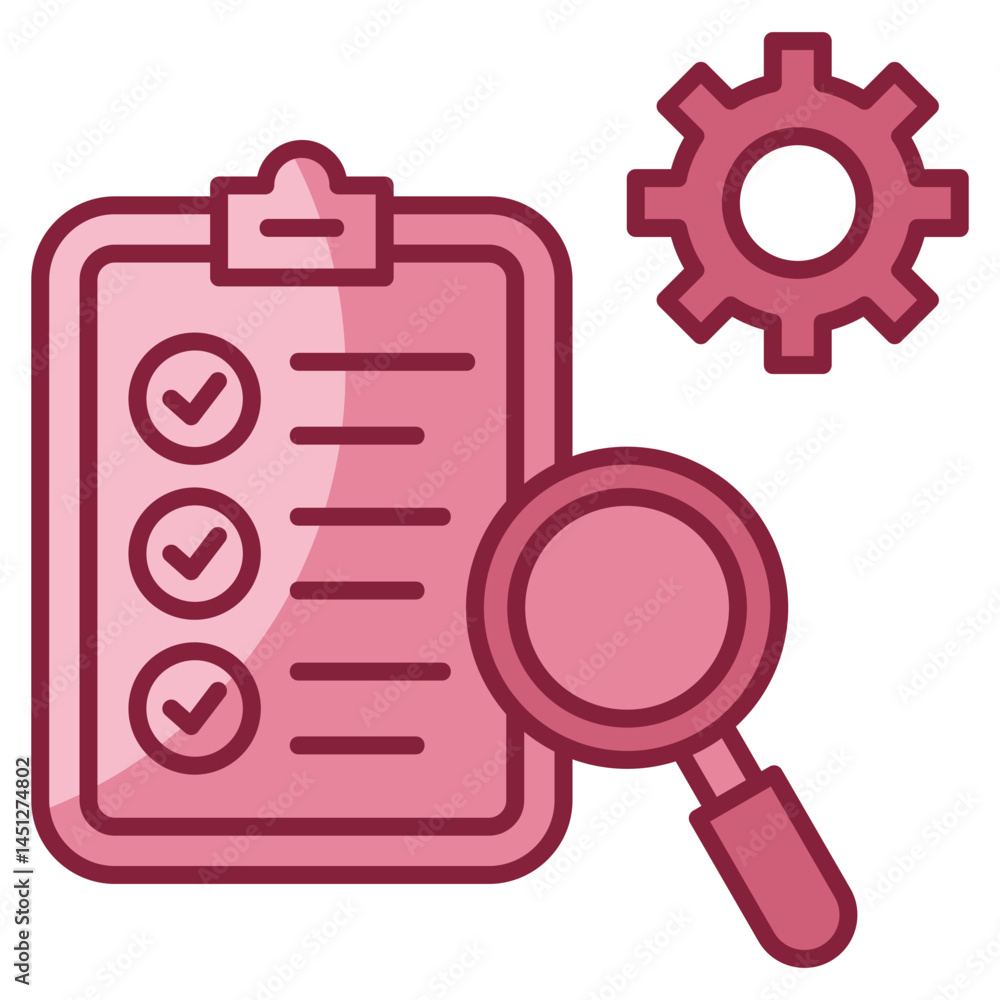 Poster corrective action icon element for design
