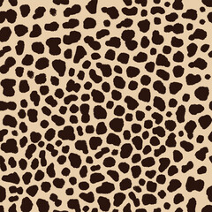Leopard animal skin seamless pattern vector images