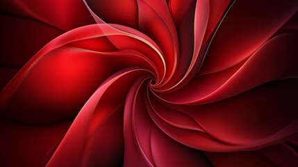 Fototapeta premium Stunning Red Abstract Spiral Design on red background