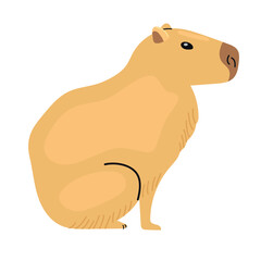 Capibara icon clipart avatar logotype isolated illustration