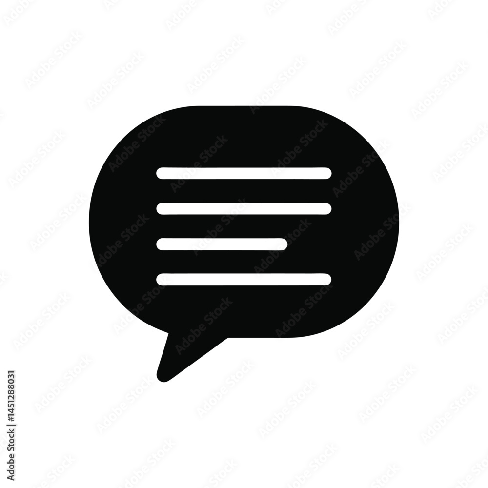 Poster text message icon vector – sms and mobile notification design