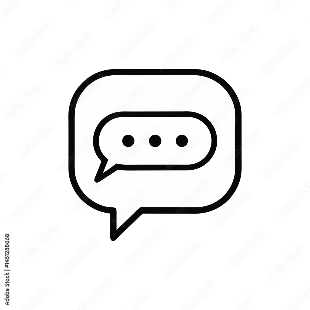 Poster message bubble vector – talk and text symbol