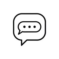 Message Bubble Vector – Talk and Text Symbol

