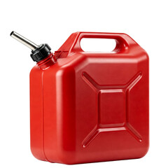 Gas can isolated on transparent background