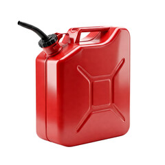 Gas can isolated on transparent background