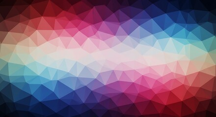 Obraz premium Crimson Twilight's Geometry AI Generated