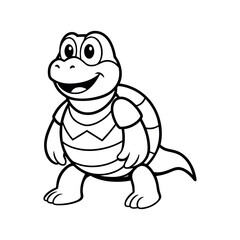 Fototapeta premium funny turtle cartoon