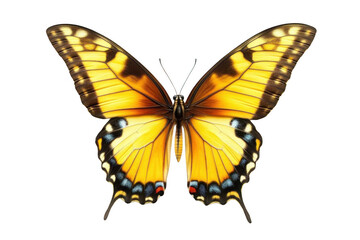 Fototapeta premium Explore the Intricate Details of a Vibrant Butterfly, Nature's Beauty