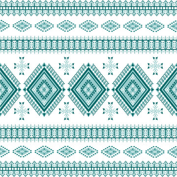 Oriental geometric ethnic patterns are used for background.