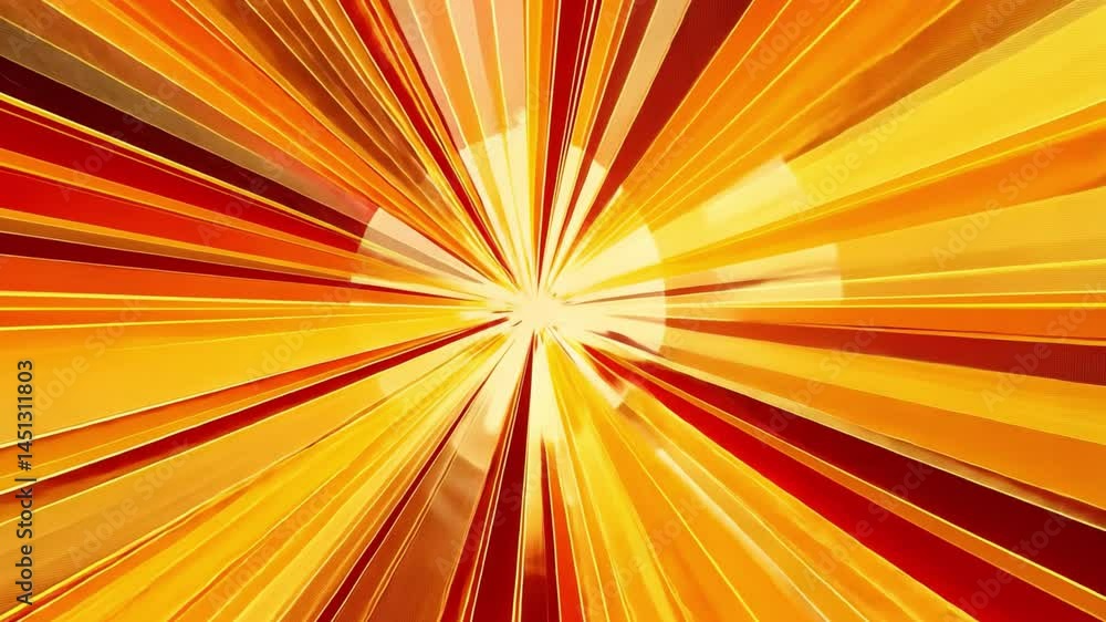 Poster Vibrant Abstract Design Dynamic Rays of Orange and Yellow Burst with Energy and Warmth, Creating Exciting Visual Experience