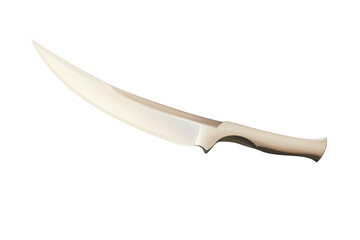 Obraz premium Silver Dagger Shines With Sharp Edge, Medieval Tool For Cutting Tasks.