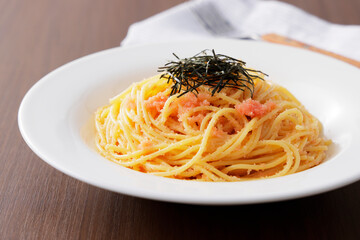 たらこスパゲッティ　Cod roe spaghetti