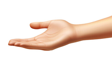 Presenting Hand Gesture Concept and Open Palm Support with Black Space