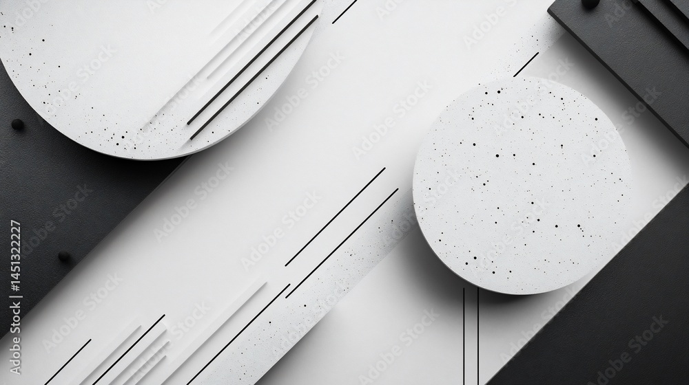 Poster modern minimalist abstract background with geometric shapes and lines