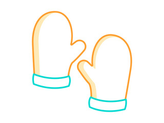 Gloves icon. Barbecue icon and symbol. Barbecue elements. Barbecue equipment. Simple flat vector icon.