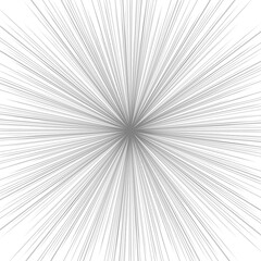 Obraz premium Grey lines zooming effect from centre of the image