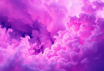 Fototapeta premium Abstract swirling clouds of purple, pink, and blue hues create a vibrant, dreamy backdrop, gradient, soft