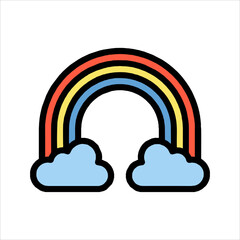 cloud and rainbow