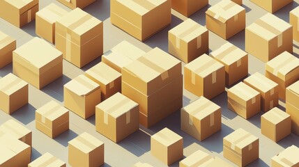 Simple Warehouse Box Layout