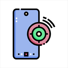 vector illustration of a mobile phone