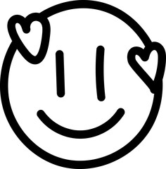 Cartoon Handrawn Emoji Set Element