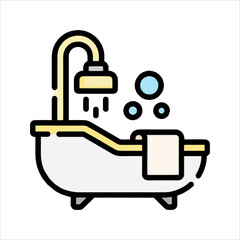 flat icon with shadow vector eps 10