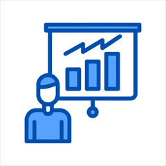 Obraz premium business graph icon