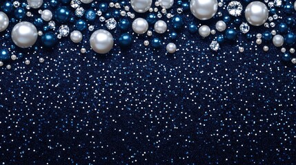 Elegant Pearl and Diamond Glitter Background