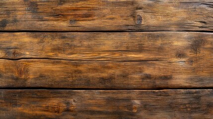 Naklejka premium Rustic Brown Wooden Background Texture: Authentic, Weathered, and Aged Wooden Planks