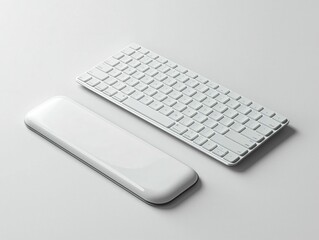 White Keyboard & Mousepad