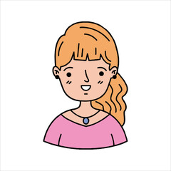 girl in a pink dress