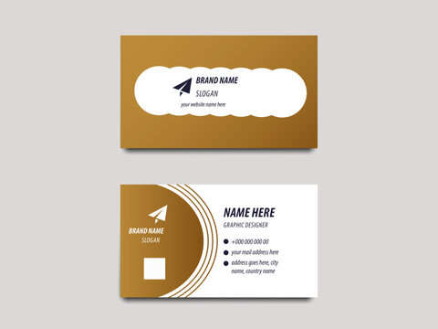 Professional corporate modern clean and creative business card template design in stylish and elegant colors. Designed for business and corporate concept. Visiting card in sophisticated colors. - Powered by Adobe