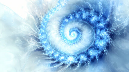 glowing blue spiral