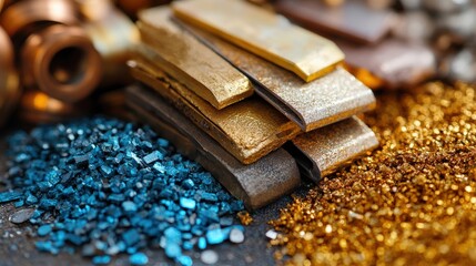 Assorted grains and legumes display in vibrant contrasting colors