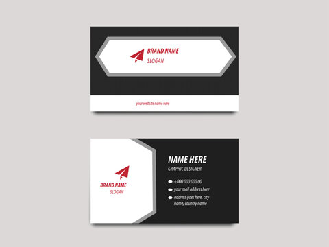 Clean professional business card template, Professional corporate modern clean and creative business card template design in stylish and elegant colors. Designed for business and corporate concept.