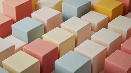 Obraz premium Candy-Colored Staircases Intertwined