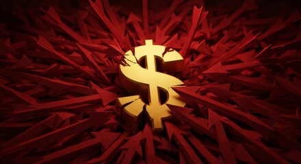 Symbolic representation of financial fragility and downward market pressure